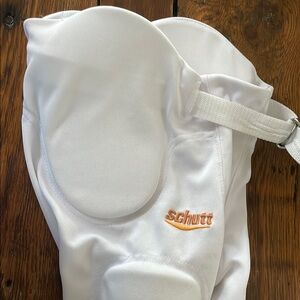 Schutt White Football Pants with Pads